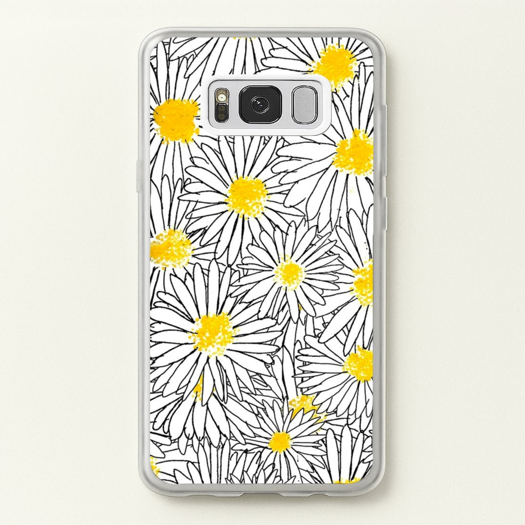 Cute Daisy Pattern - Floral Phone Case for Galaxy S8
