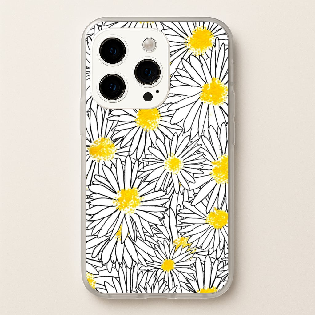 Cute Daisy Pattern - Floral Phone Case for iPhone 14 Pro