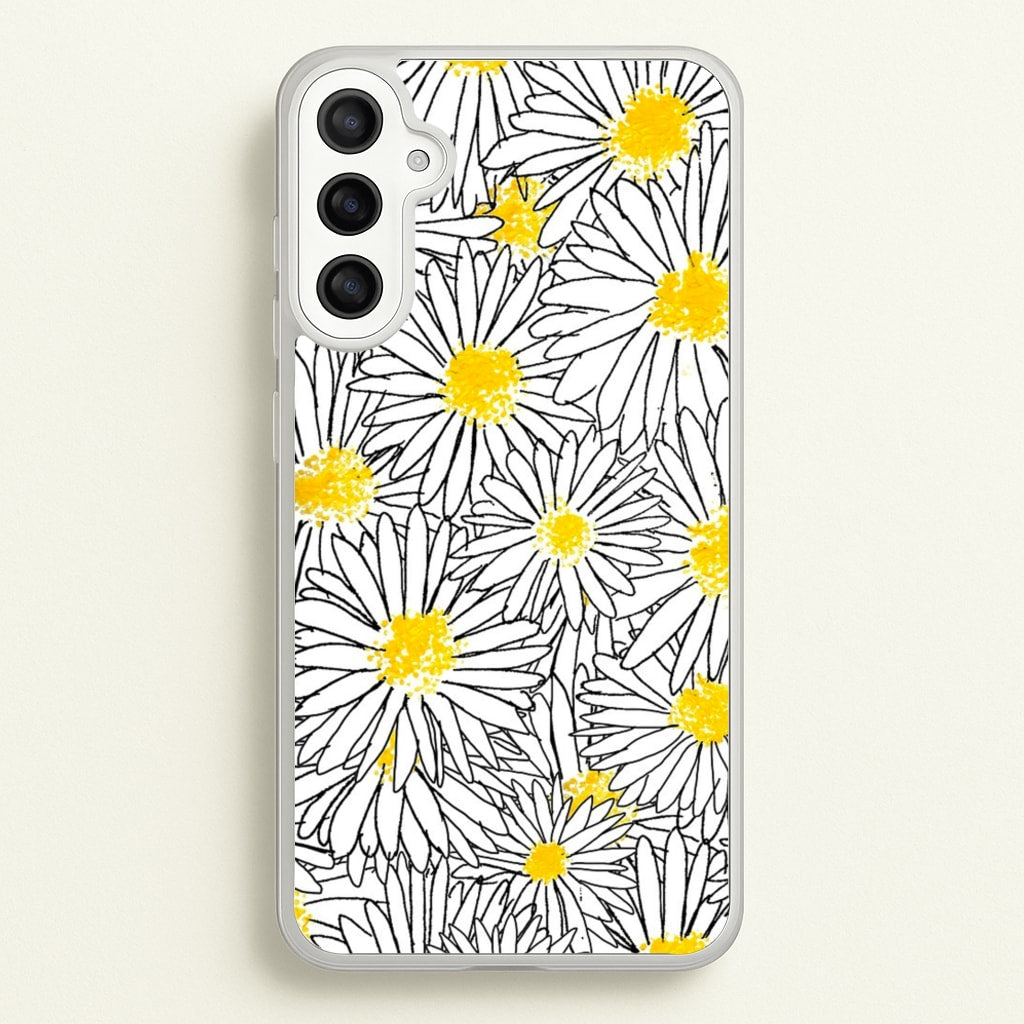 Cute Daisy Pattern - Floral Phone Case for Galaxy A34