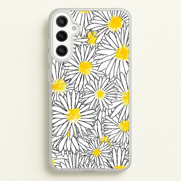 Cute Daisy Pattern - Floral Phone Case for Galaxy A36