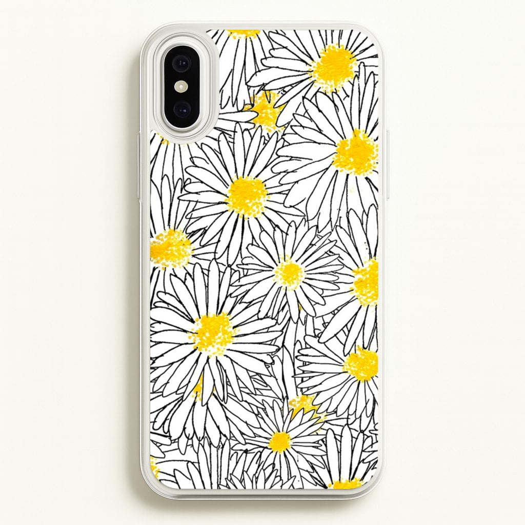Cute Daisy Pattern - Floral Phone Case for iPhone XS Max