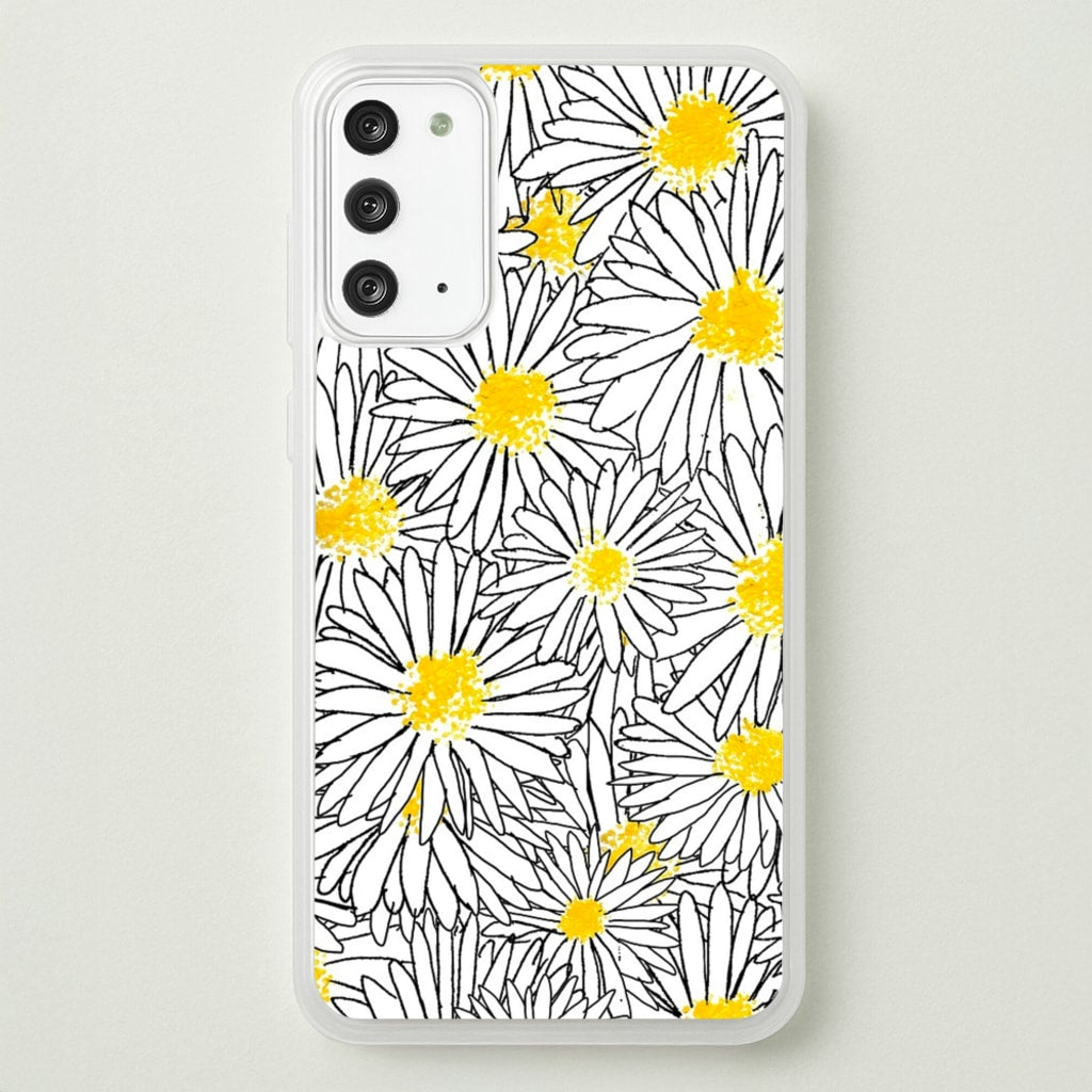 Cute Daisy Pattern - Floral Phone Case for Galaxy Note 20