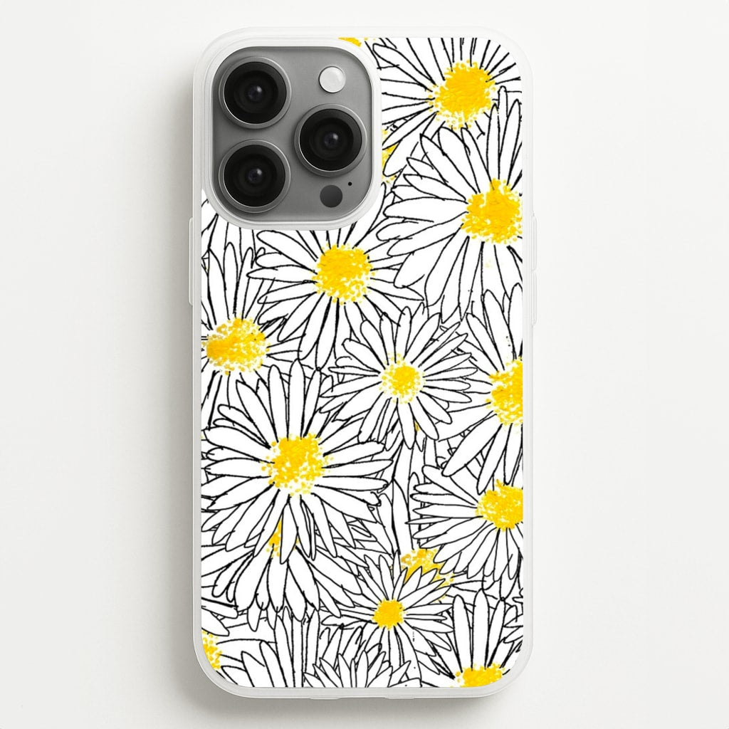 Cute Daisy Pattern - Floral Phone Case for iPhone 13 Pro Max