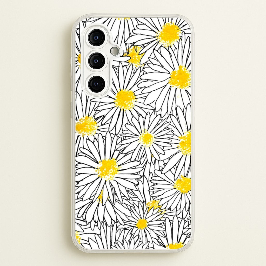 Cute Daisy Pattern - Floral Phone Case for Galaxy A54