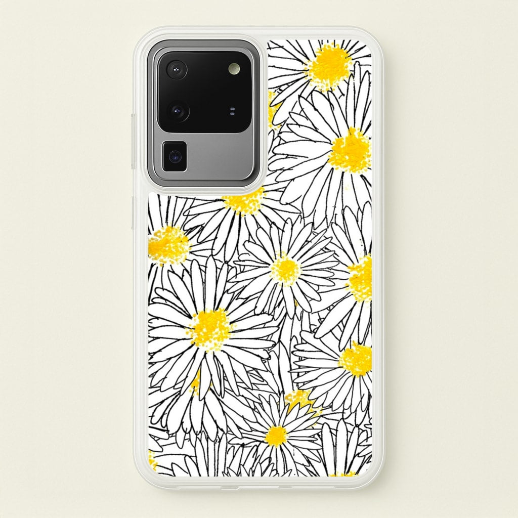 Cute Daisy Pattern - Floral Phone Case for Galaxy S20 Ultra