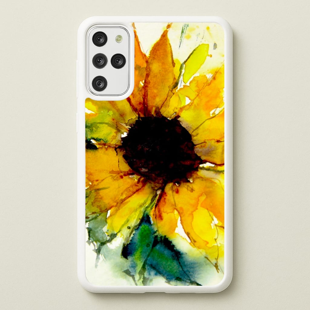 Watercolour Sunflower - Floral Phone Case for Galaxy S20 Plus