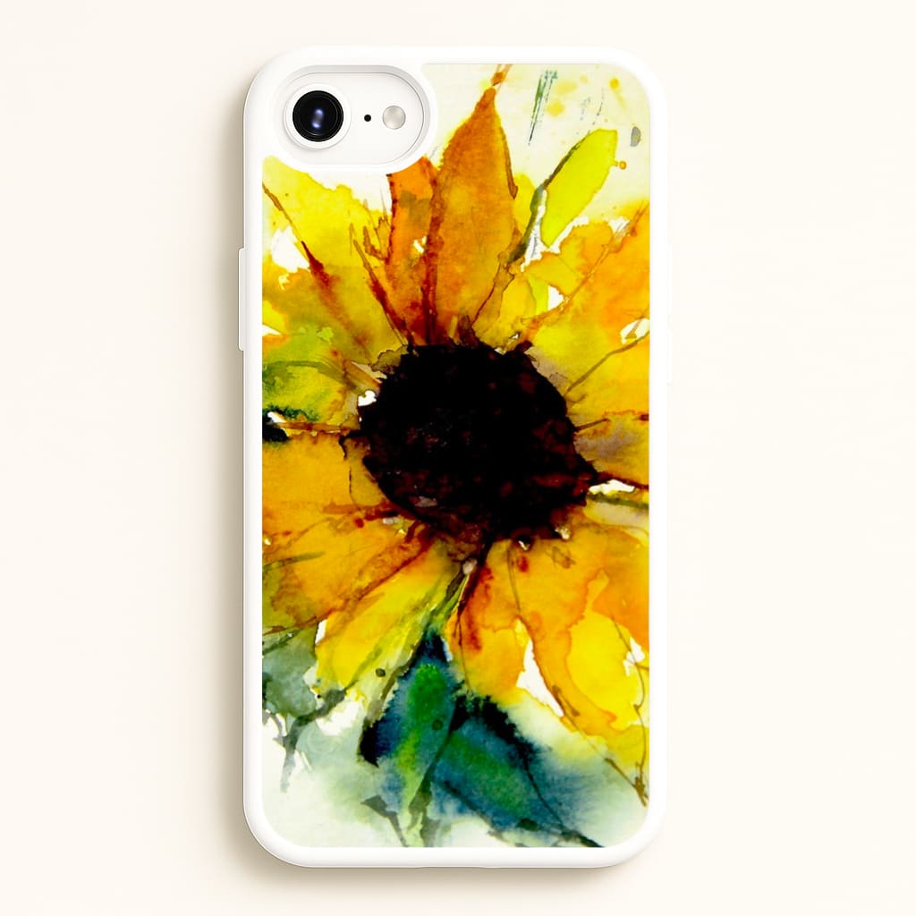 Watercolour Sunflower - Floral Phone Case for iPhone 6 Plus / 7 Plus / 8 Plus