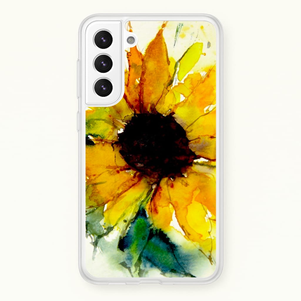Watercolour Sunflower - Floral Phone Case for Galaxy S22 Plus