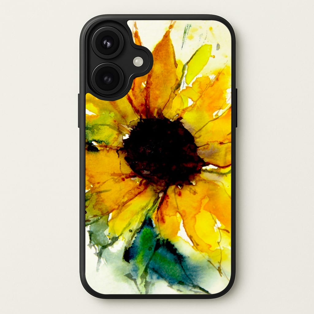 Watercolour Sunflower Phone Case for iPhone 17