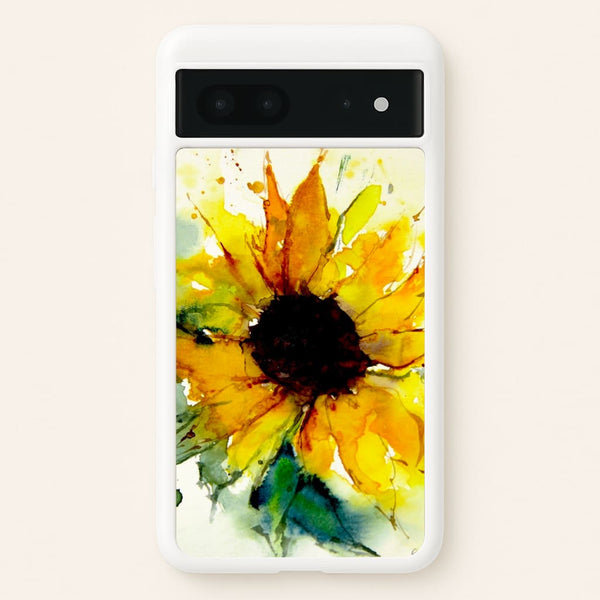 Watercolour Sunflower - Floral Phone Case for Google Pixel 7