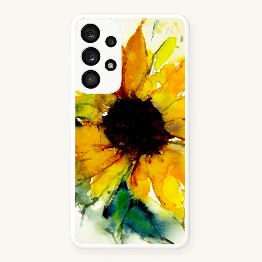 Watercolour Sunflower - Floral Phone Case for Galaxy A53