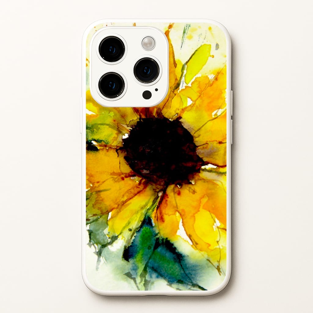 Watercolour Sunflower - Floral Phone Case for iPhone 14 Pro Max