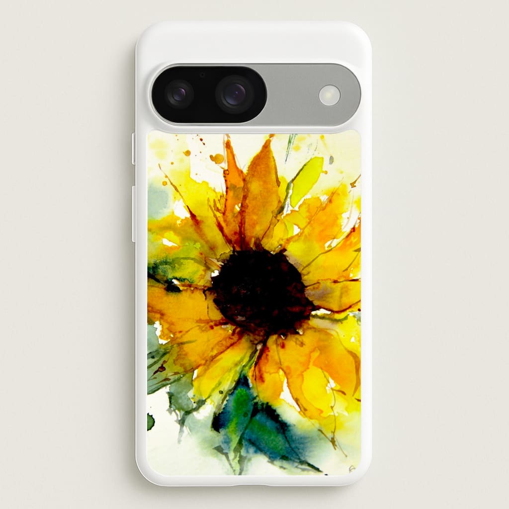 Watercolour Sunflower - Floral Phone Case for Google Pixel 9 / 9 Pro
