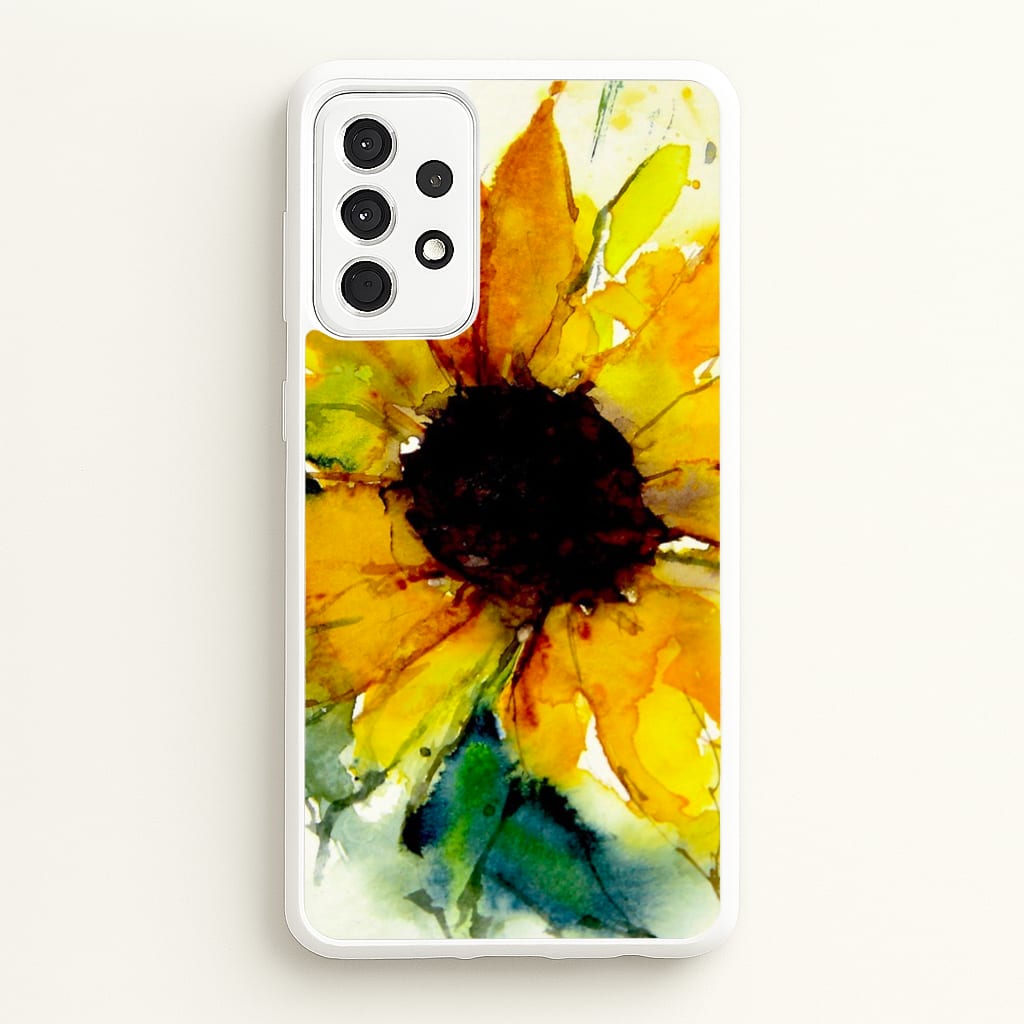 Watercolour Sunflower - Floral Phone Case for Galaxy A52 / A52s