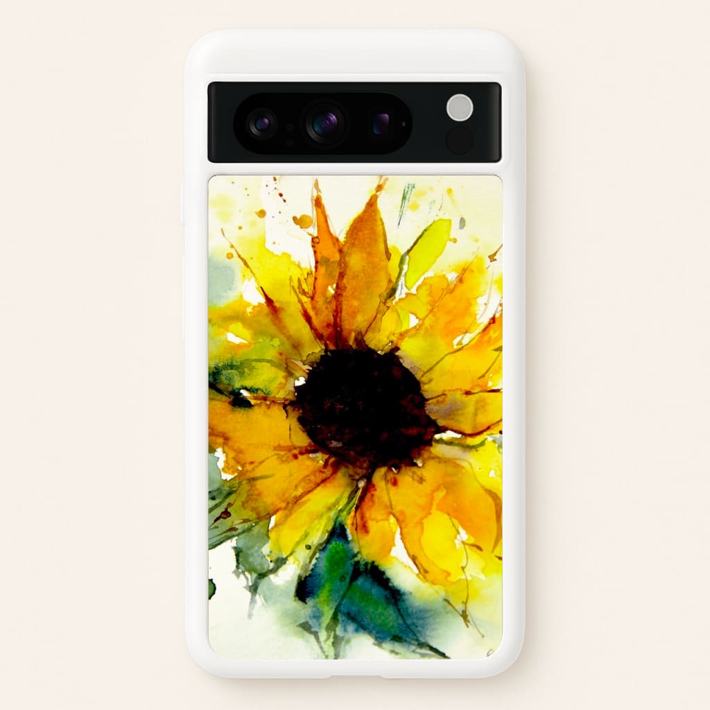 Watercolour Sunflower - Floral Phone Case for Google Pixel 8 Pro