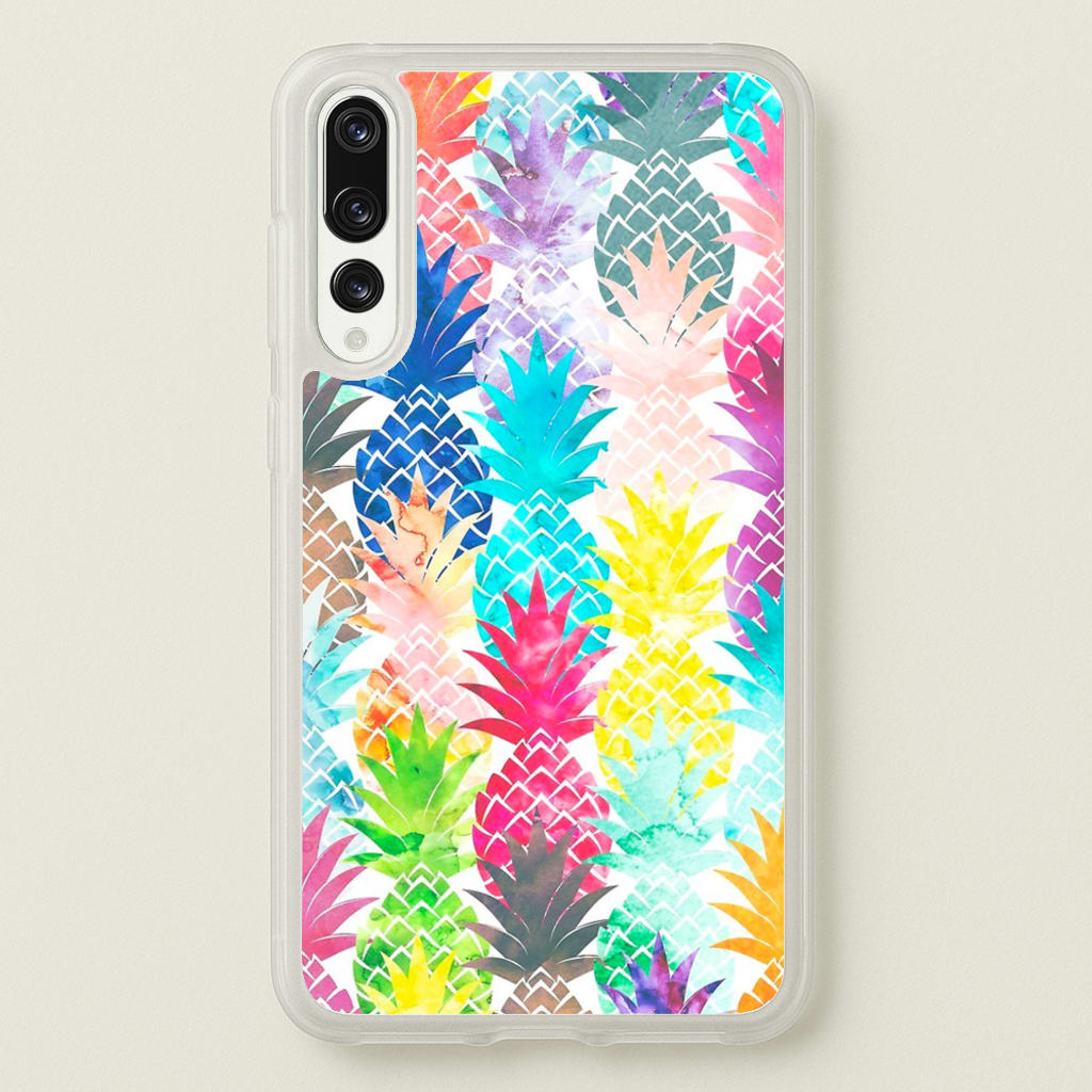 Watercolour Pineapple Pattern - Pineapple Phone Case for Huawei P20 Pro