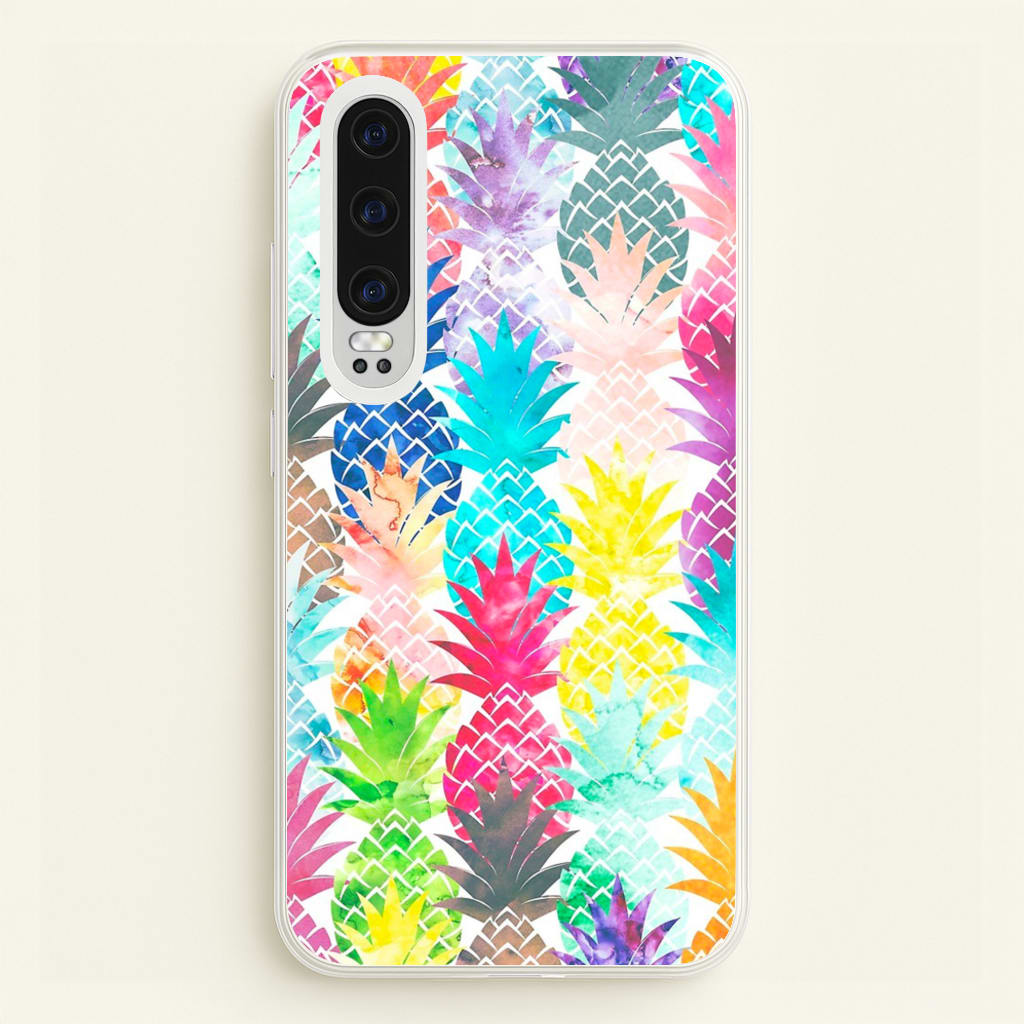 Watercolour Pineapple Pattern - Pineapple Phone Case for Huawei P30