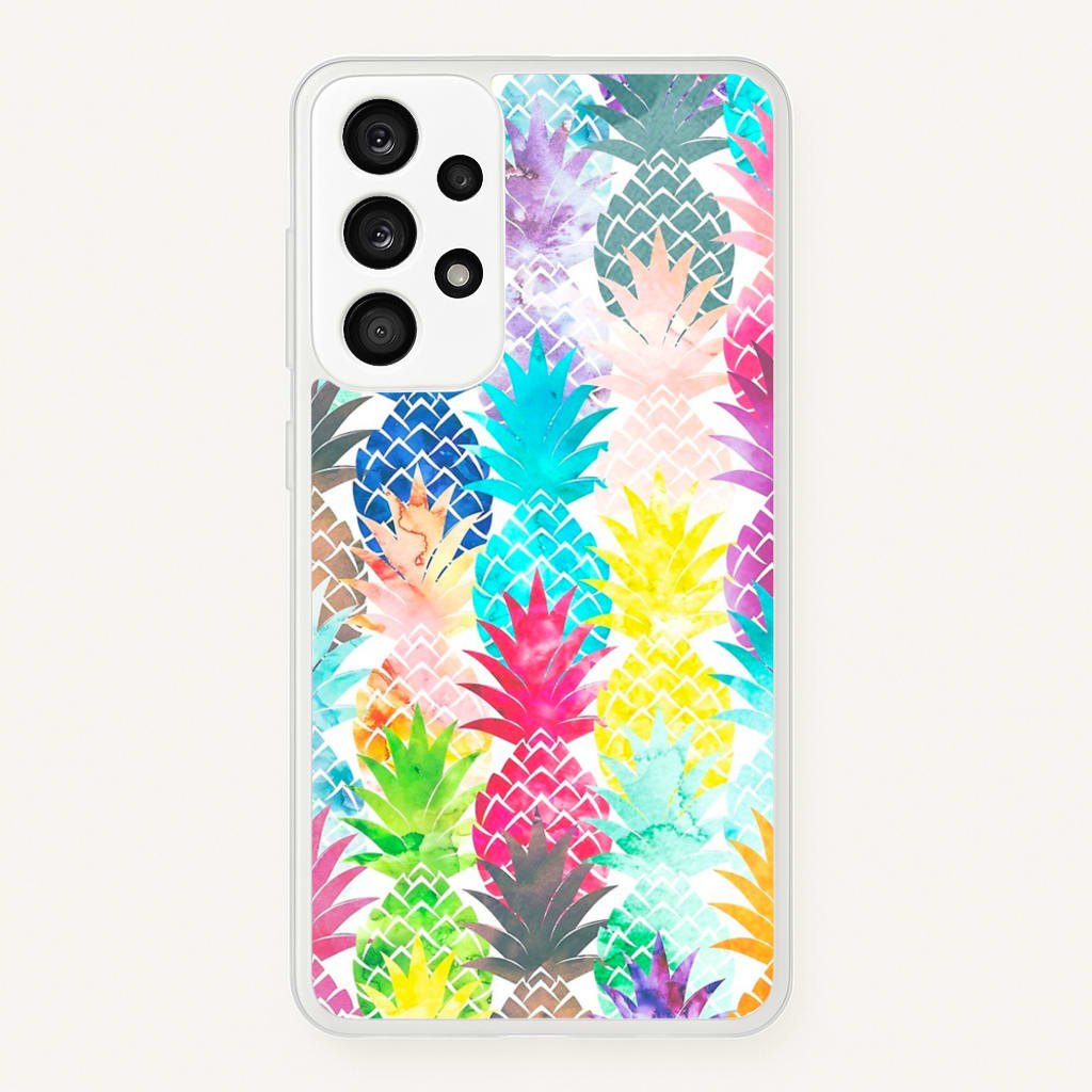 Watercolour Pineapple Pattern - Pineapple Phone Case for Galaxy A33