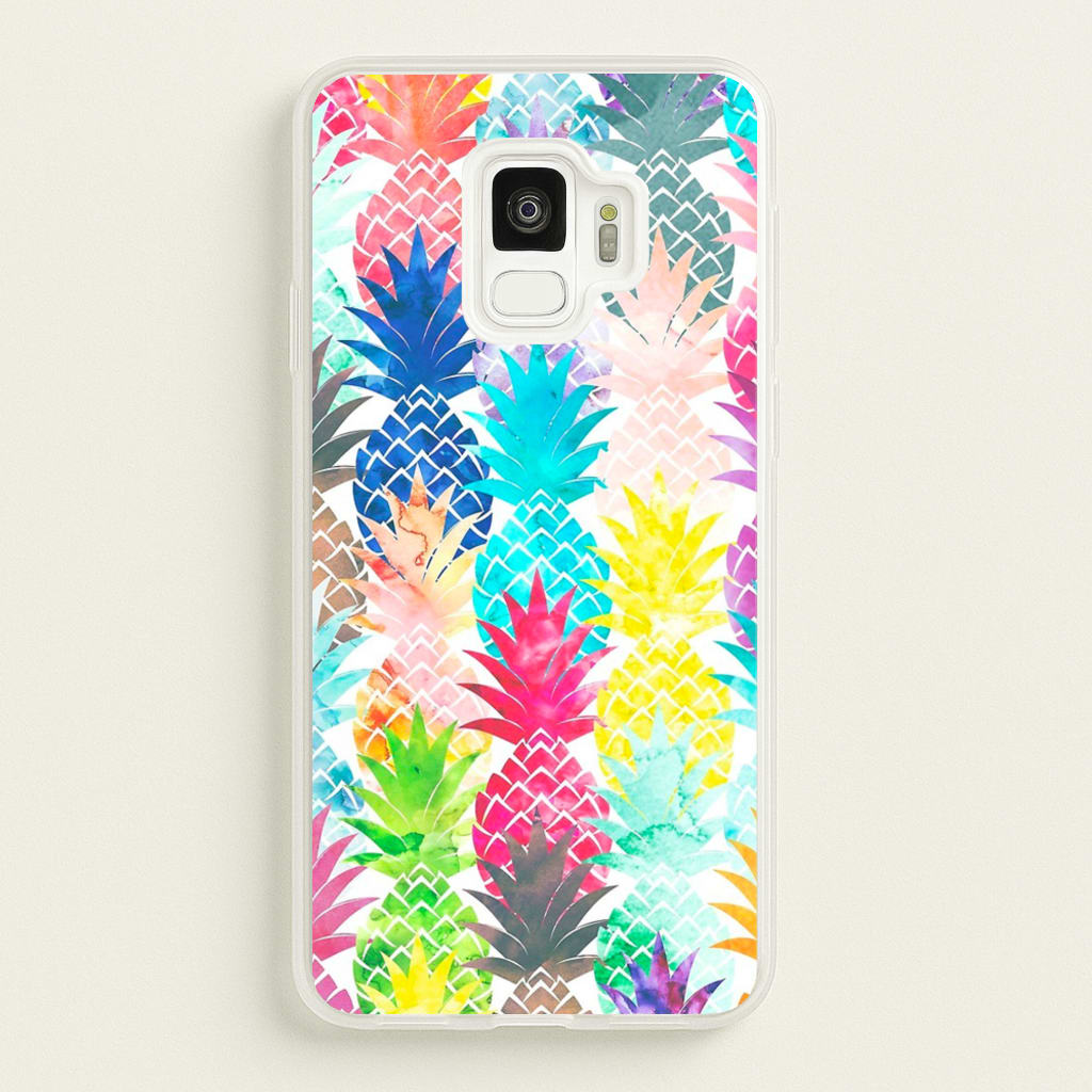 Watercolour Pineapple Pattern - Pineapple Phone Case for Galaxy S9
