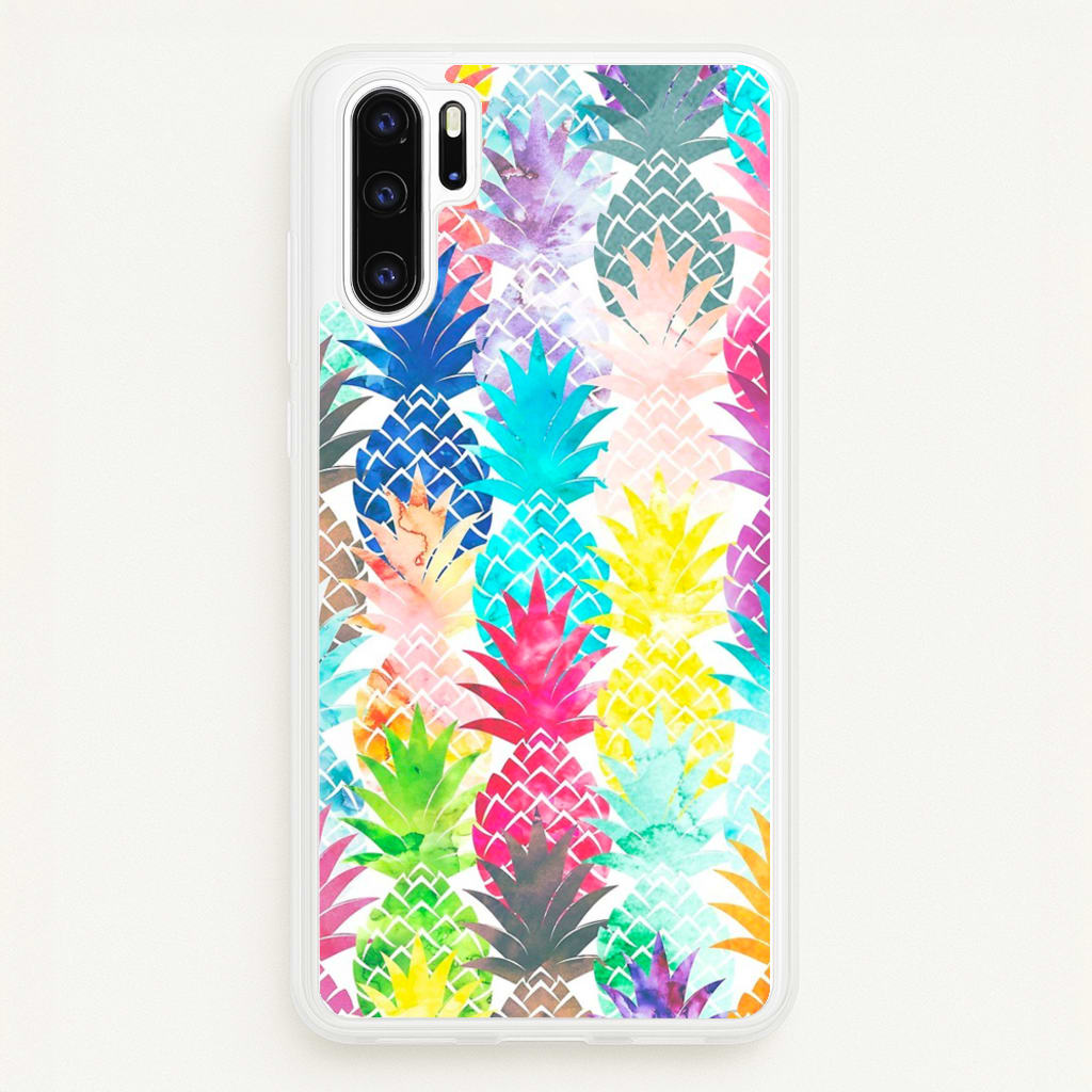 Watercolour Pineapple Pattern - Pineapple Phone Case for Huawei P30 Pro