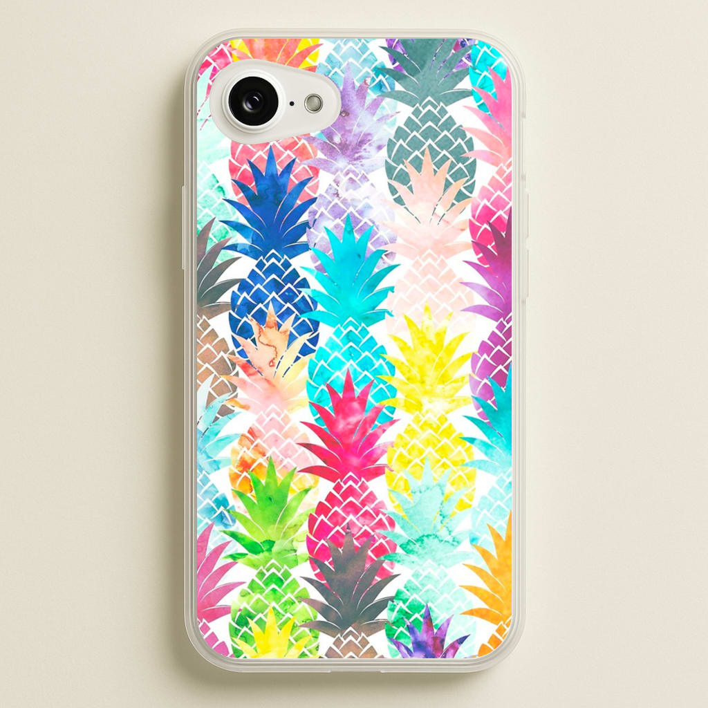 Watercolour Pineapple Pattern - Pineapple Phone Case for iPhone 16e