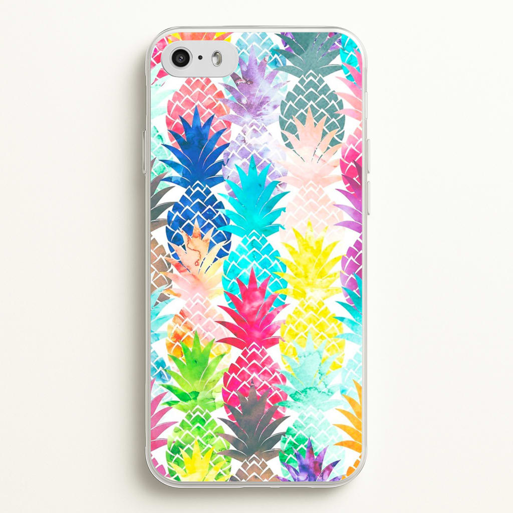 Watercolour Pineapple Pattern - Pineapple Phone Case for iPhone 5 / 5s / SE 2016