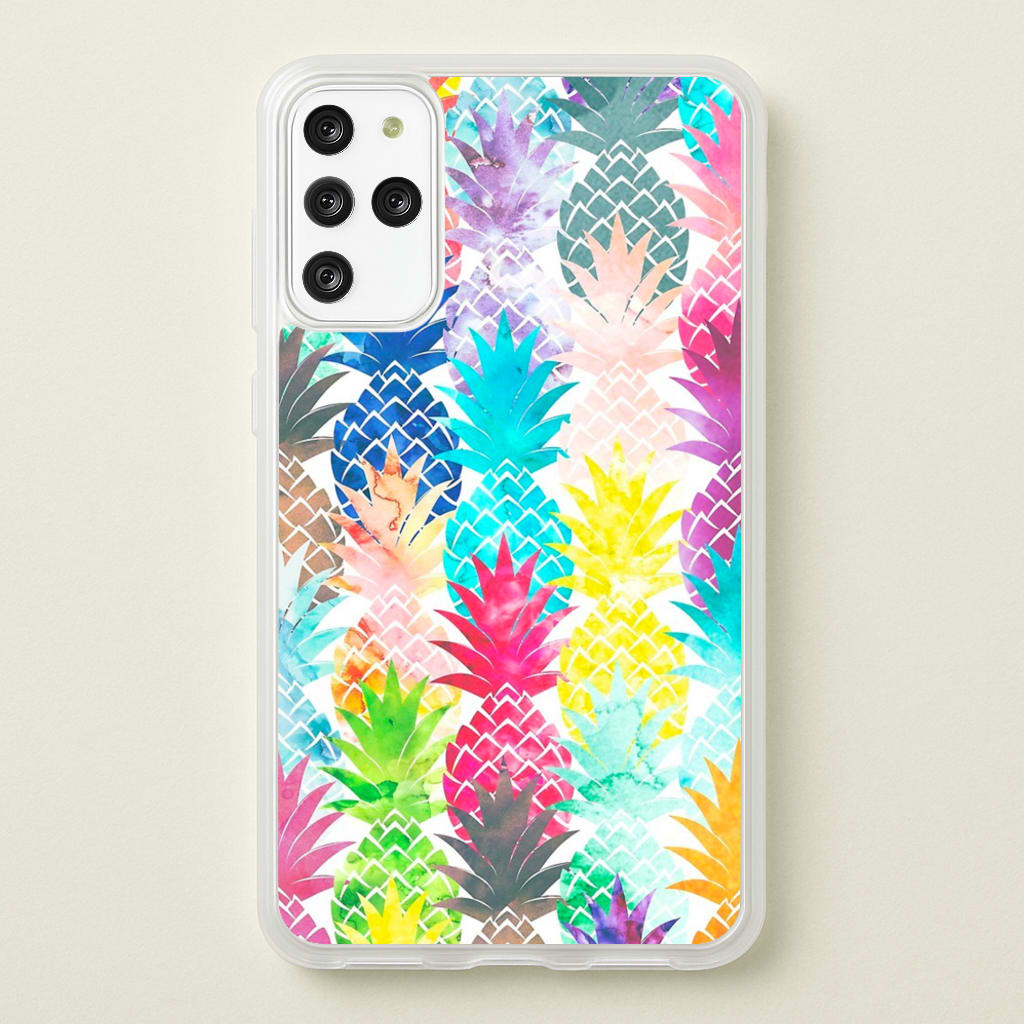 Watercolour Pineapple Pattern - Pineapple Phone Case for Galaxy S20 Plus