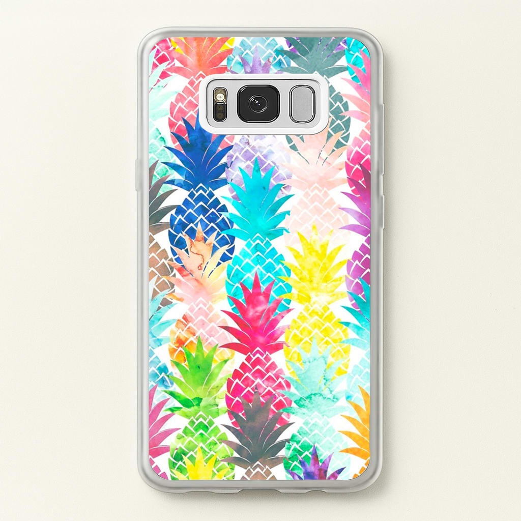 Watercolour Pineapple Pattern - Pineapple Phone Case for Galaxy S8 Plus
