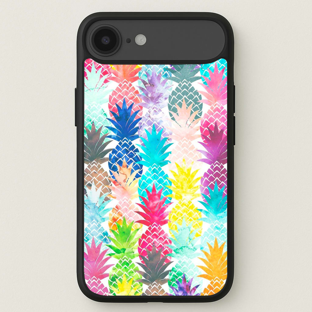Watercolour Pineapple Pattern Phone Case for iPhone 17 Air