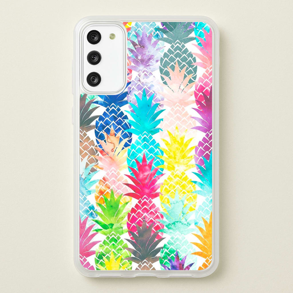 Watercolour Pineapple Pattern - Pineapple Phone Case for Galaxy S20