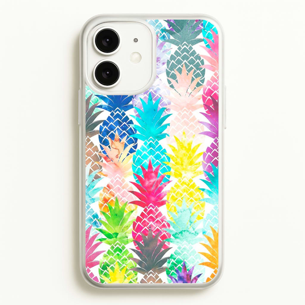 Watercolour Pineapple Pattern - Pineapple Phone Case for iPhone 11