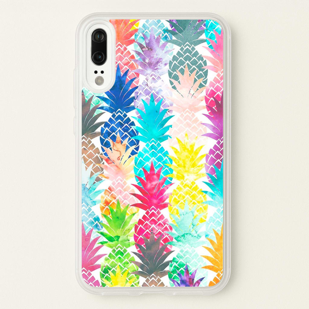 Watercolour Pineapple Pattern - Pineapple Phone Case for Huawei P20