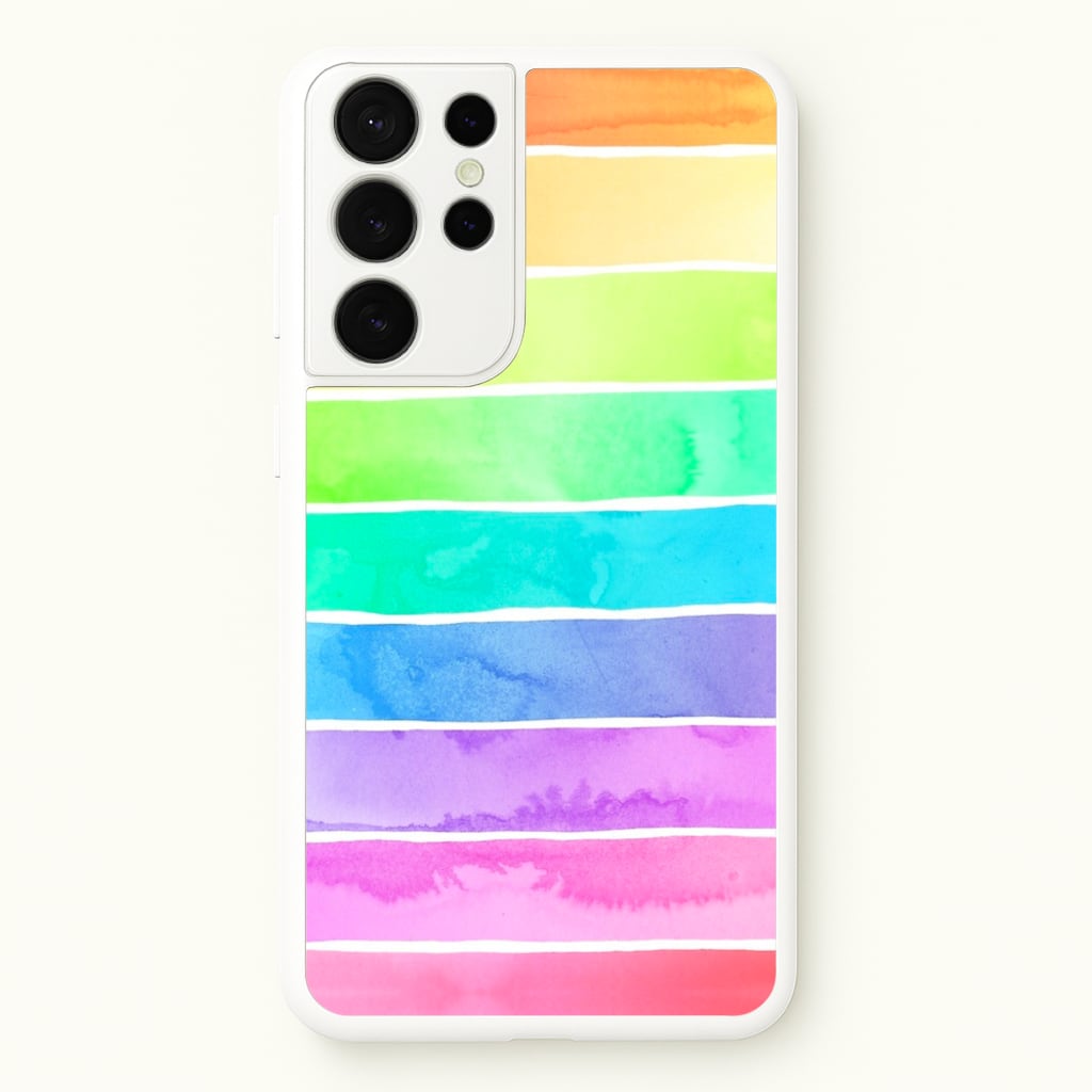 Summer Sorbet Stripes - Summer Phone Case for Galaxy S21 Ultra