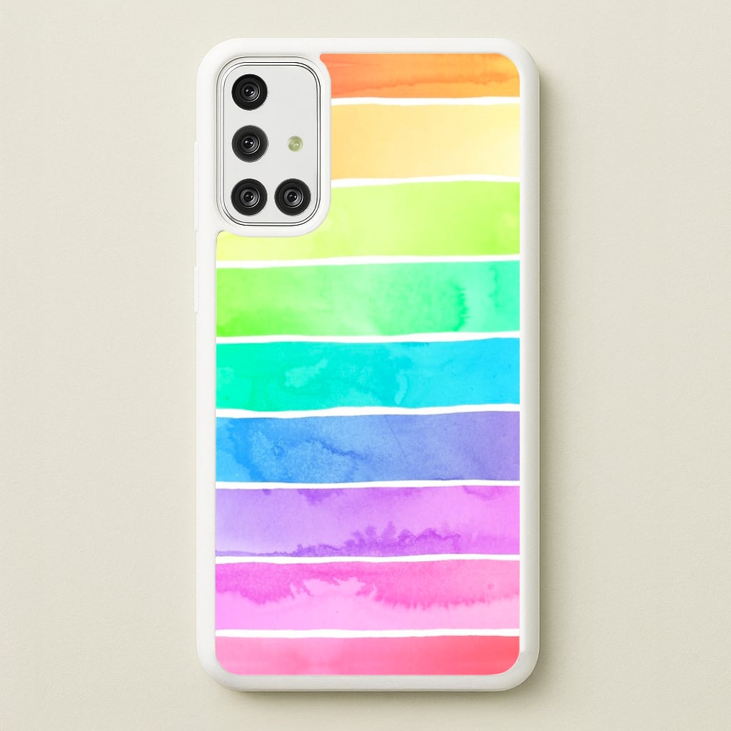 Summer Sorbet Stripes - Summer Phone Case for Galaxy A71