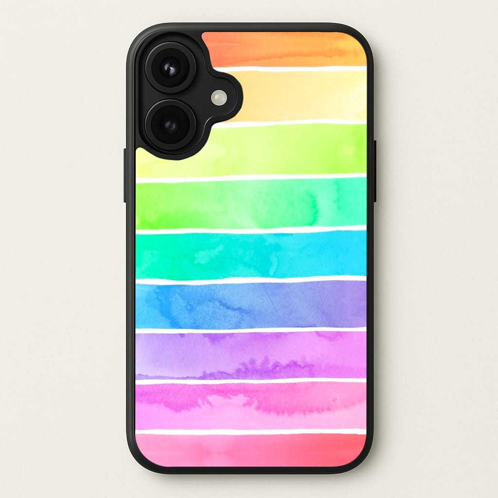 Summer Sorbet Stripes Phone Case for iPhone 17