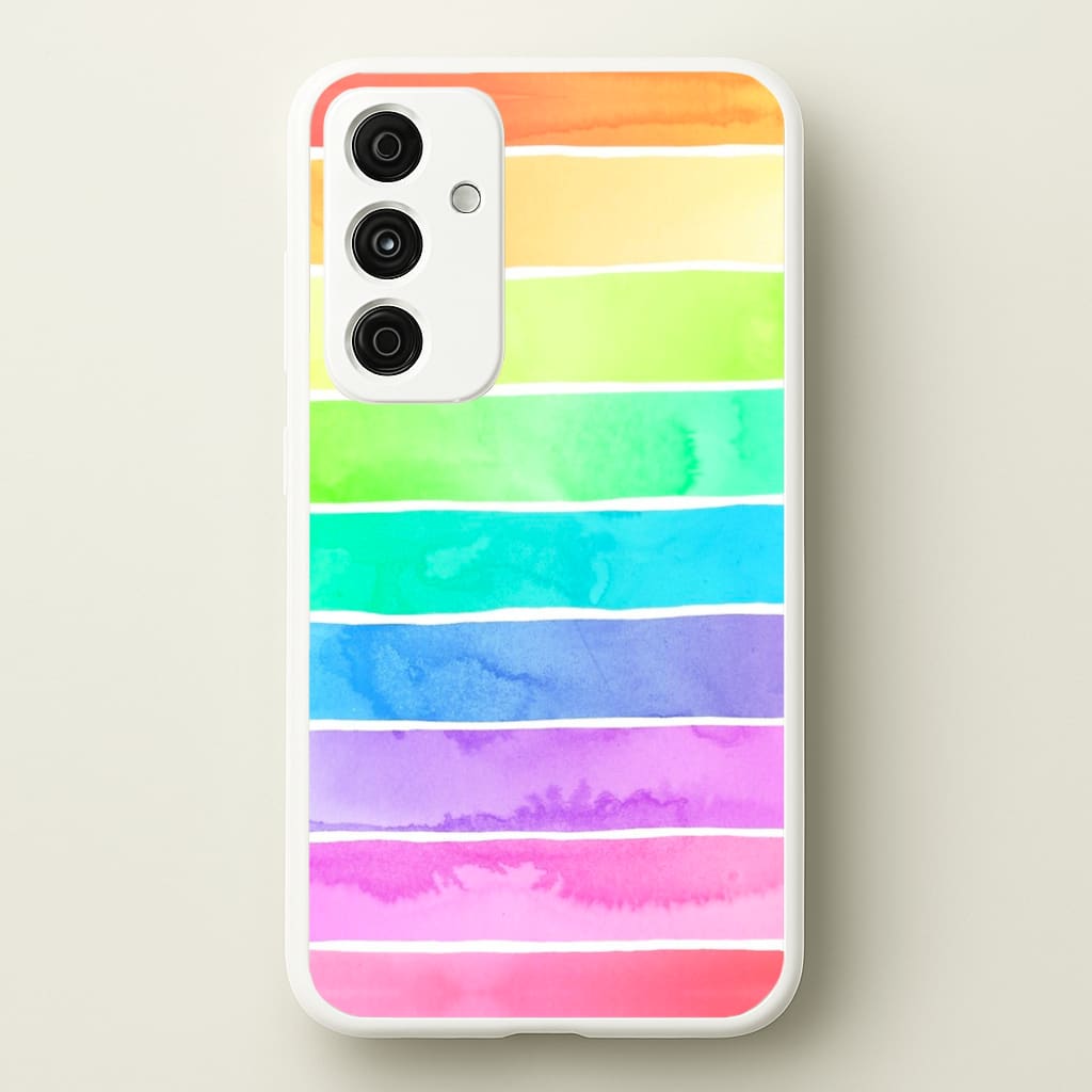 Summer Sorbet Stripes - Summer Phone Case for Galaxy A55