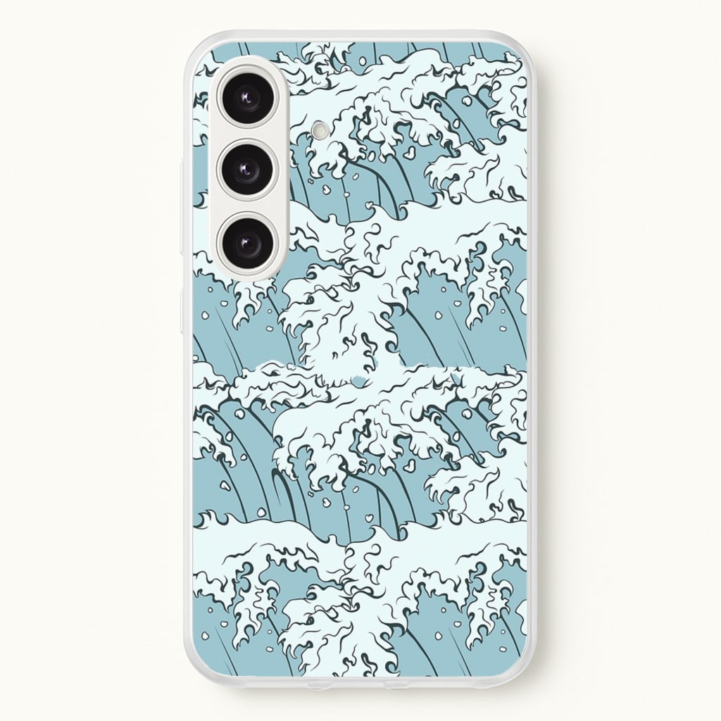 Japanese Waves - Summer Phone Case for Galaxy S24 Plus