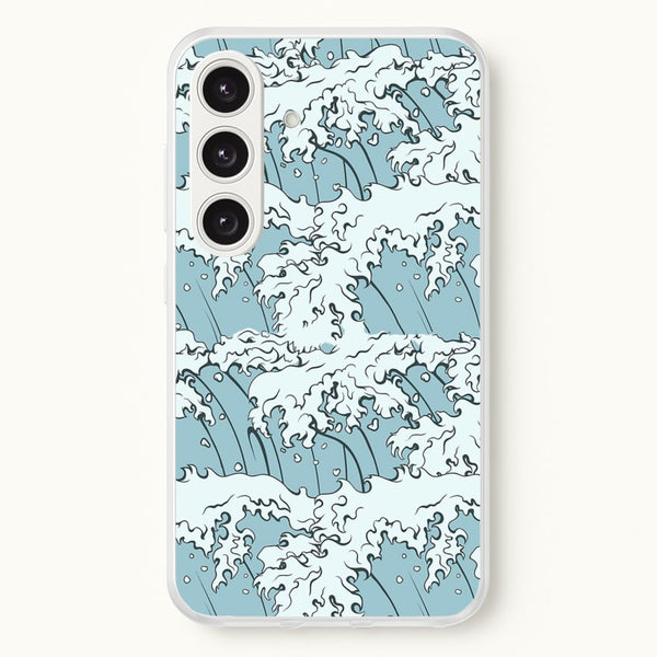 Japanese Waves - Summer Phone Case for Galaxy S24 Plus