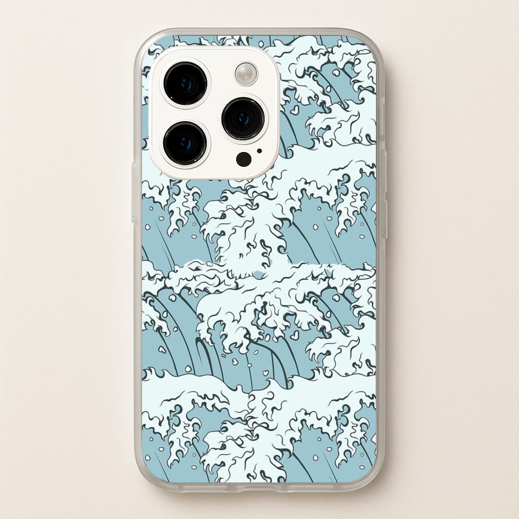 Japanese Waves - Summer Phone Case for iPhone 15 Pro
