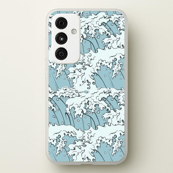 Japanese Waves - Summer Phone Case for Galaxy A55
