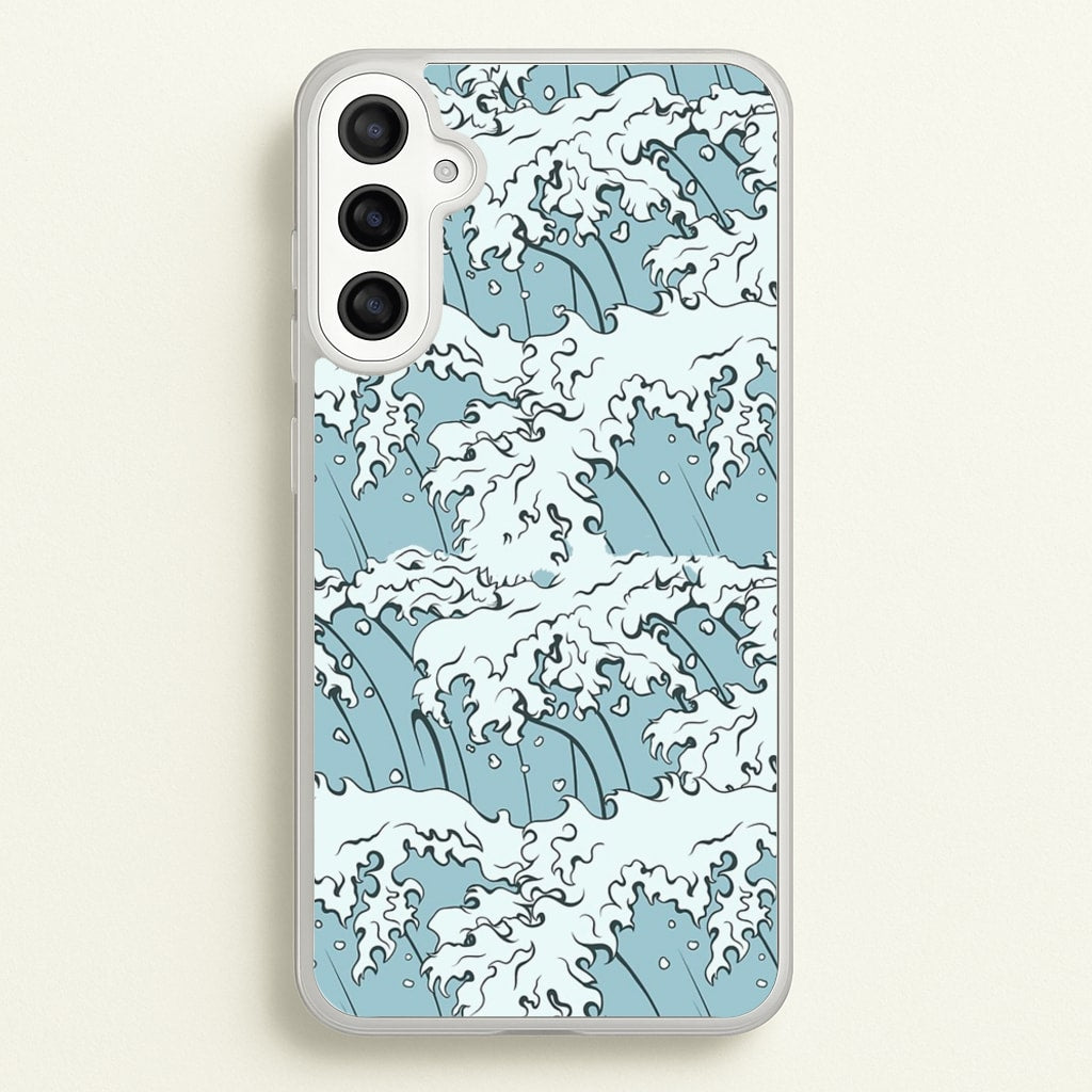 Japanese Waves - Summer Phone Case for Galaxy A36