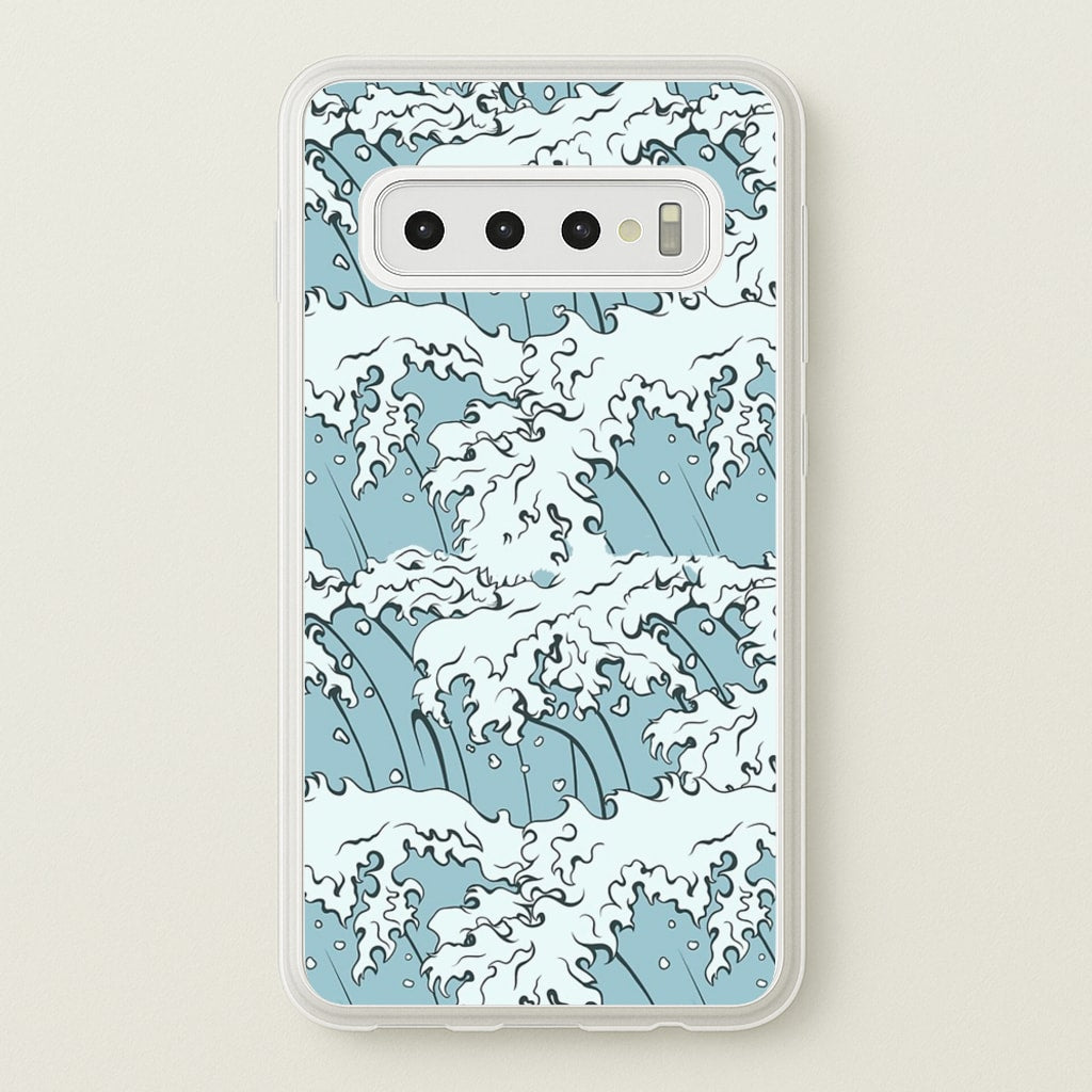 Japanese Waves - Summer Phone Case for Galaxy S10 Plus