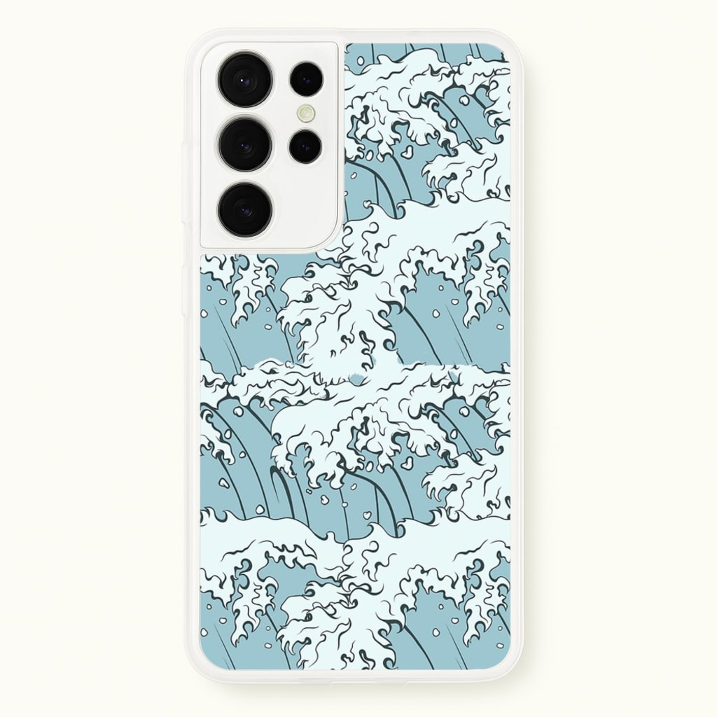 Japanese Waves - Summer Phone Case for Galaxy S21 Ultra