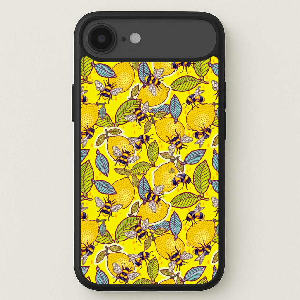Yellow Lemon and Bee Phone Case for iPhone 17 Air