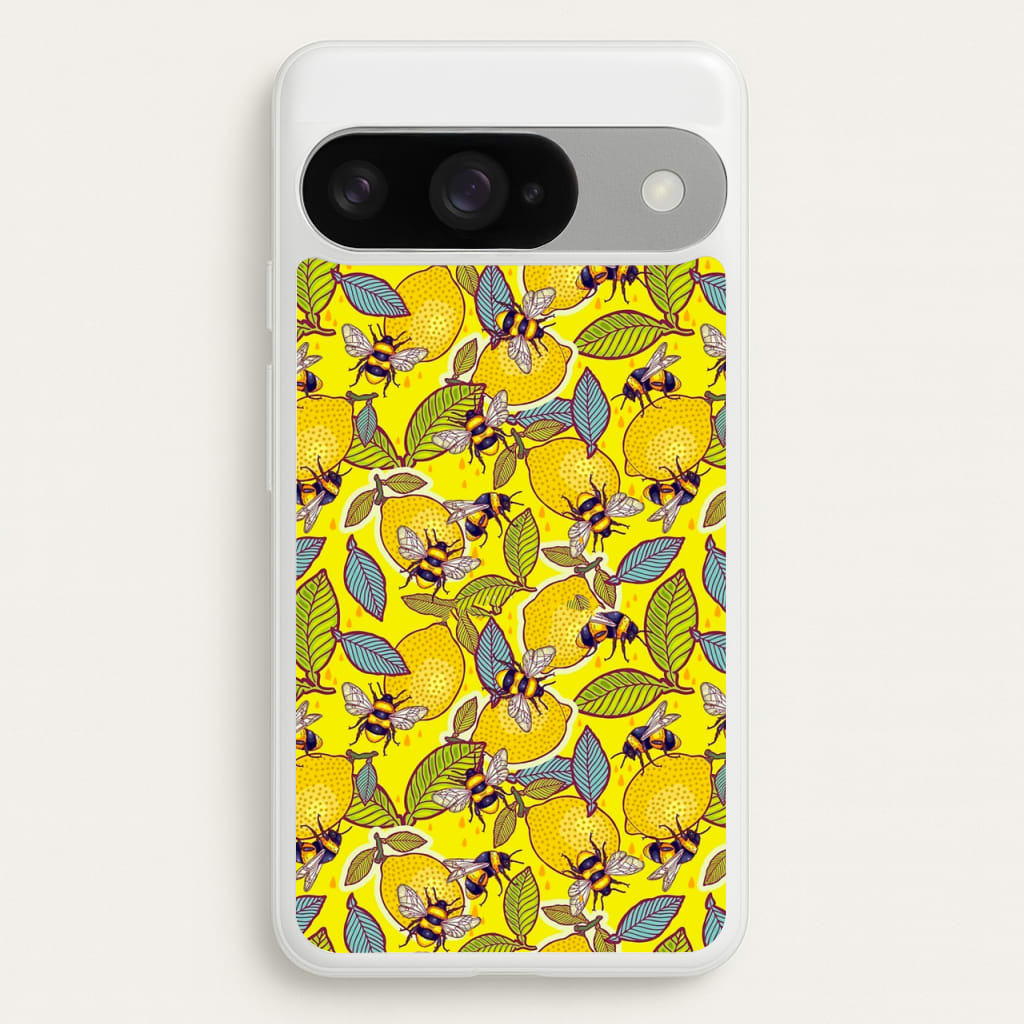 Yellow Lemon and Bee Phone Case for Google Pixel 10 / 10 Pro