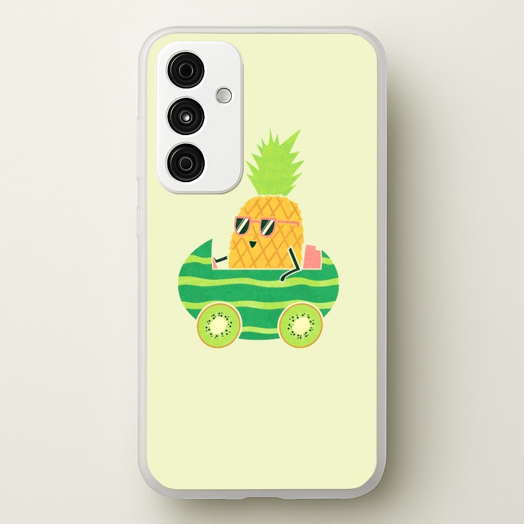 Summer Drive Pineapple - Pineapple Phone Case for Galaxy A55