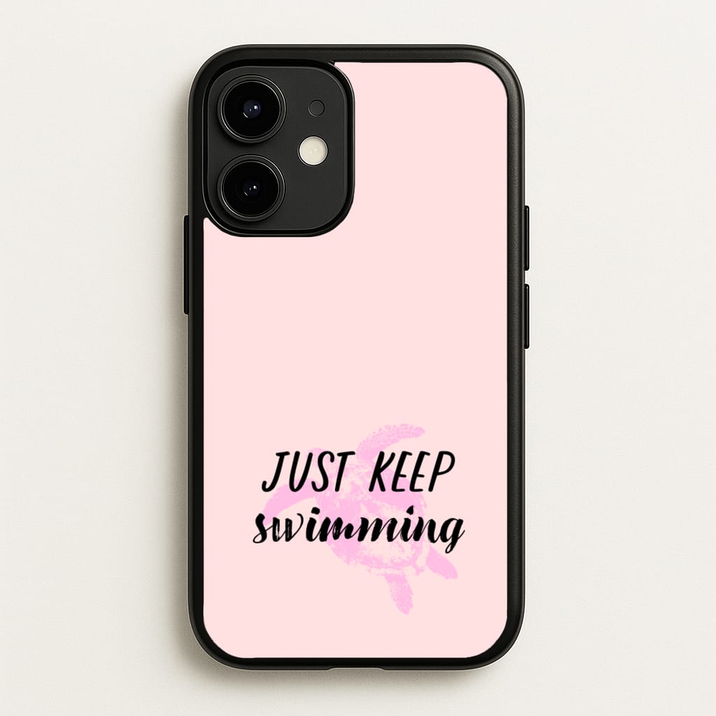 Just Keep Swimming - Summer - Summer Phone Case for iPhone 12 / 12 Pro