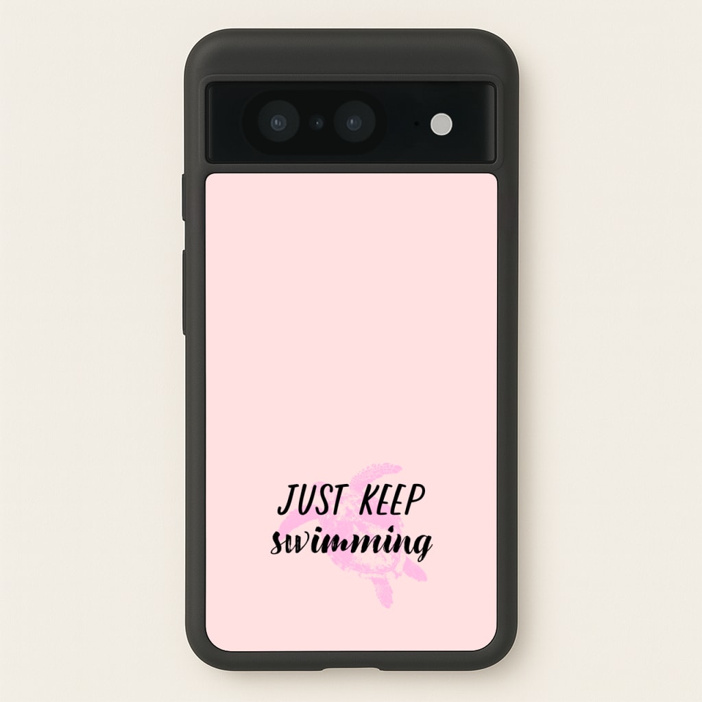 Just Keep Swimming - Summer - Summer Phone Case for Google Pixel 8