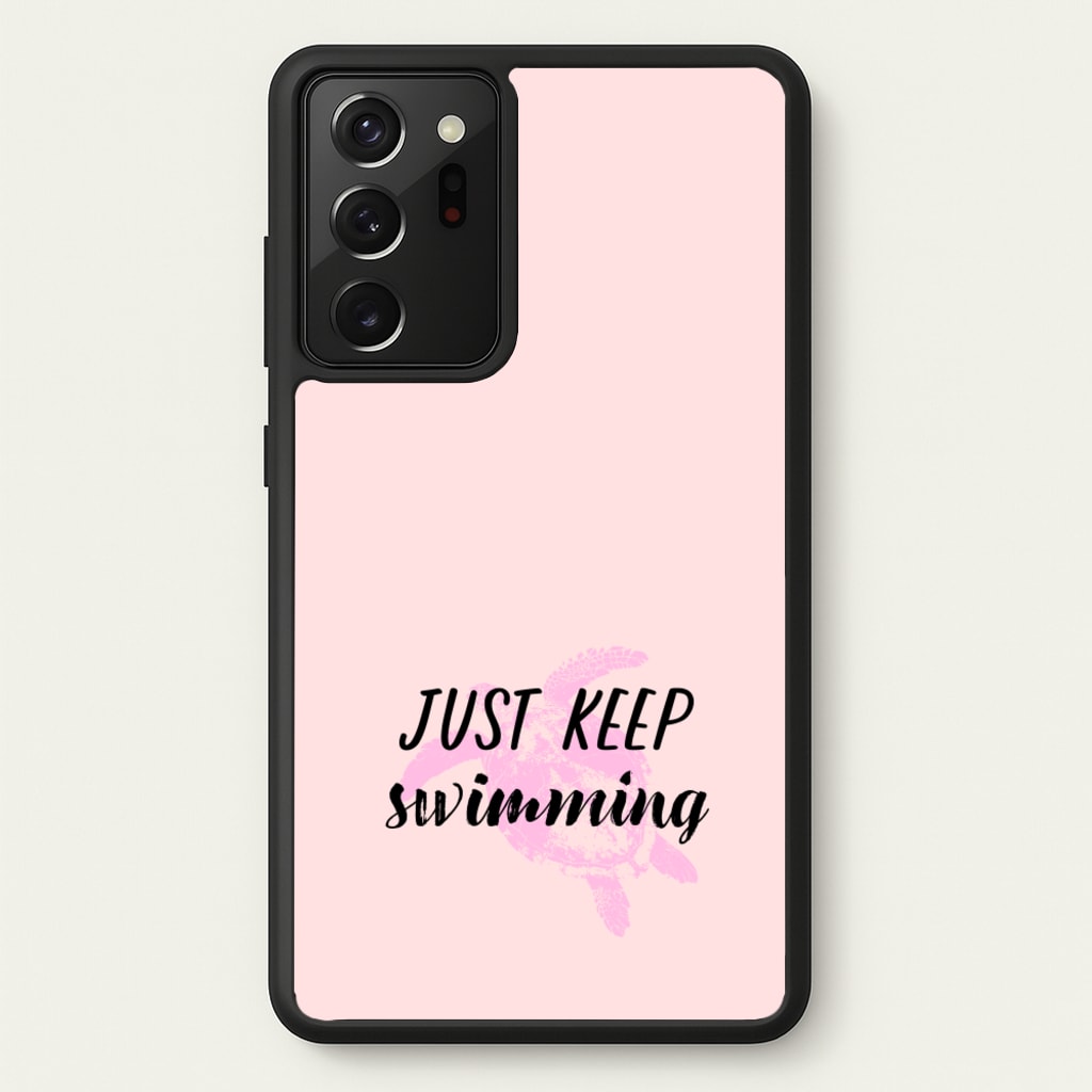 Just Keep Swimming - Summer - Summer Phone Case for Galaxy Note 20 Ultra
