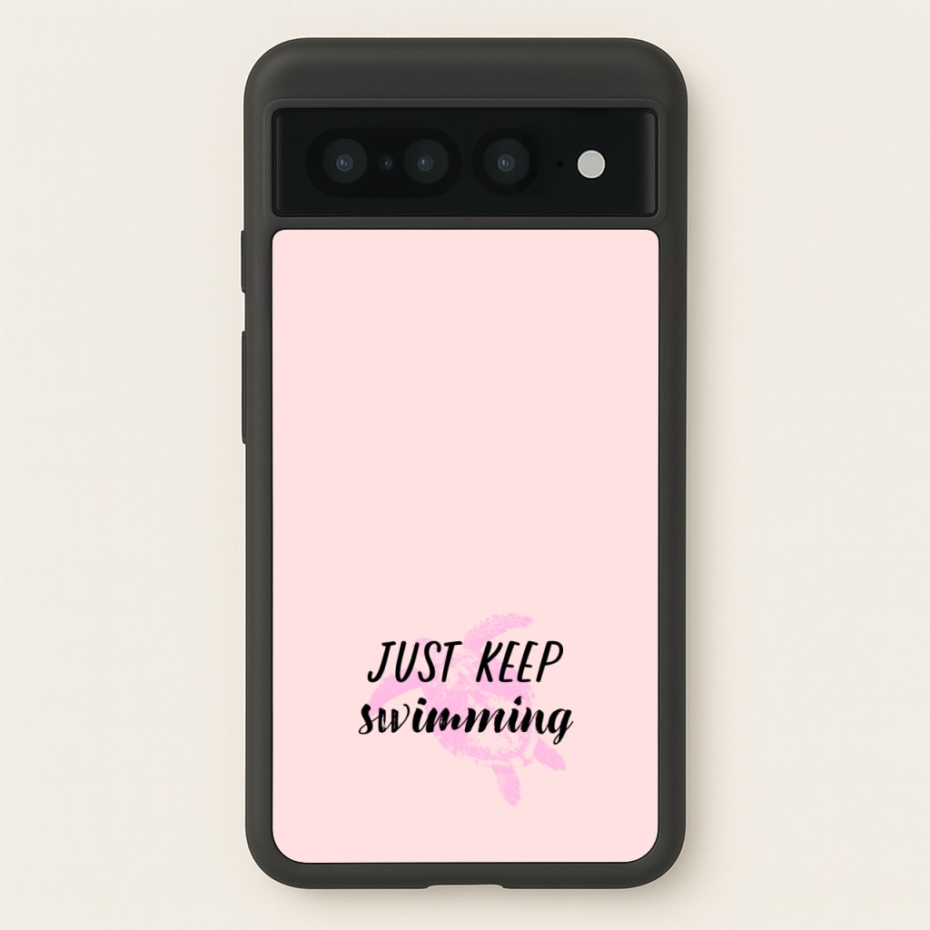 Just Keep Swimming - Summer - Summer Phone Case for Google Pixel 7 Pro